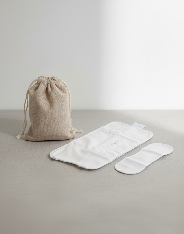 Castor olie pack- wrap voor leverdetox en schildklier.